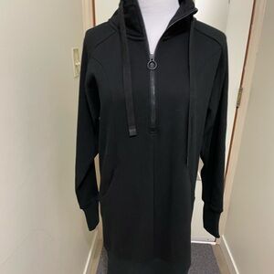 Athleta Black Long Sleeve sweatshirt Dress
